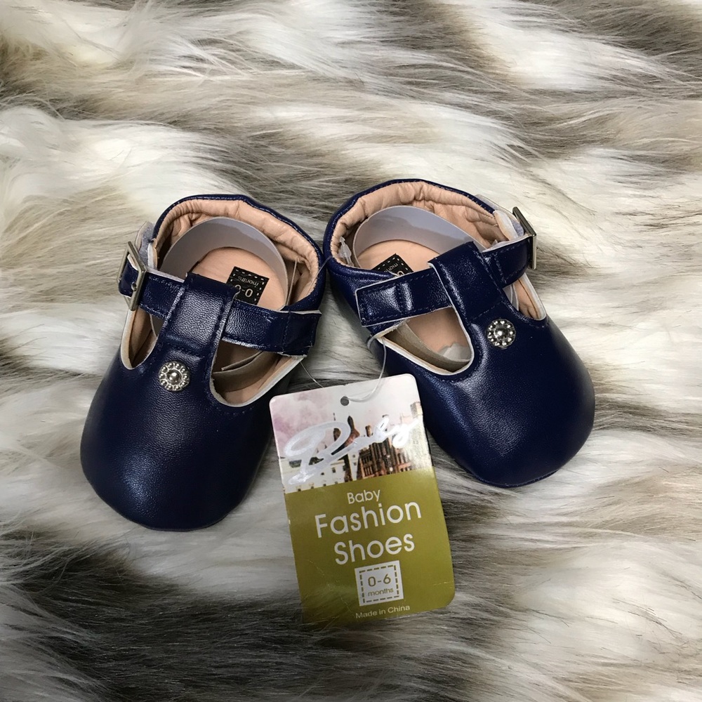 Final price💥 Navy Blue Baby Shoes Size 0-6 Months